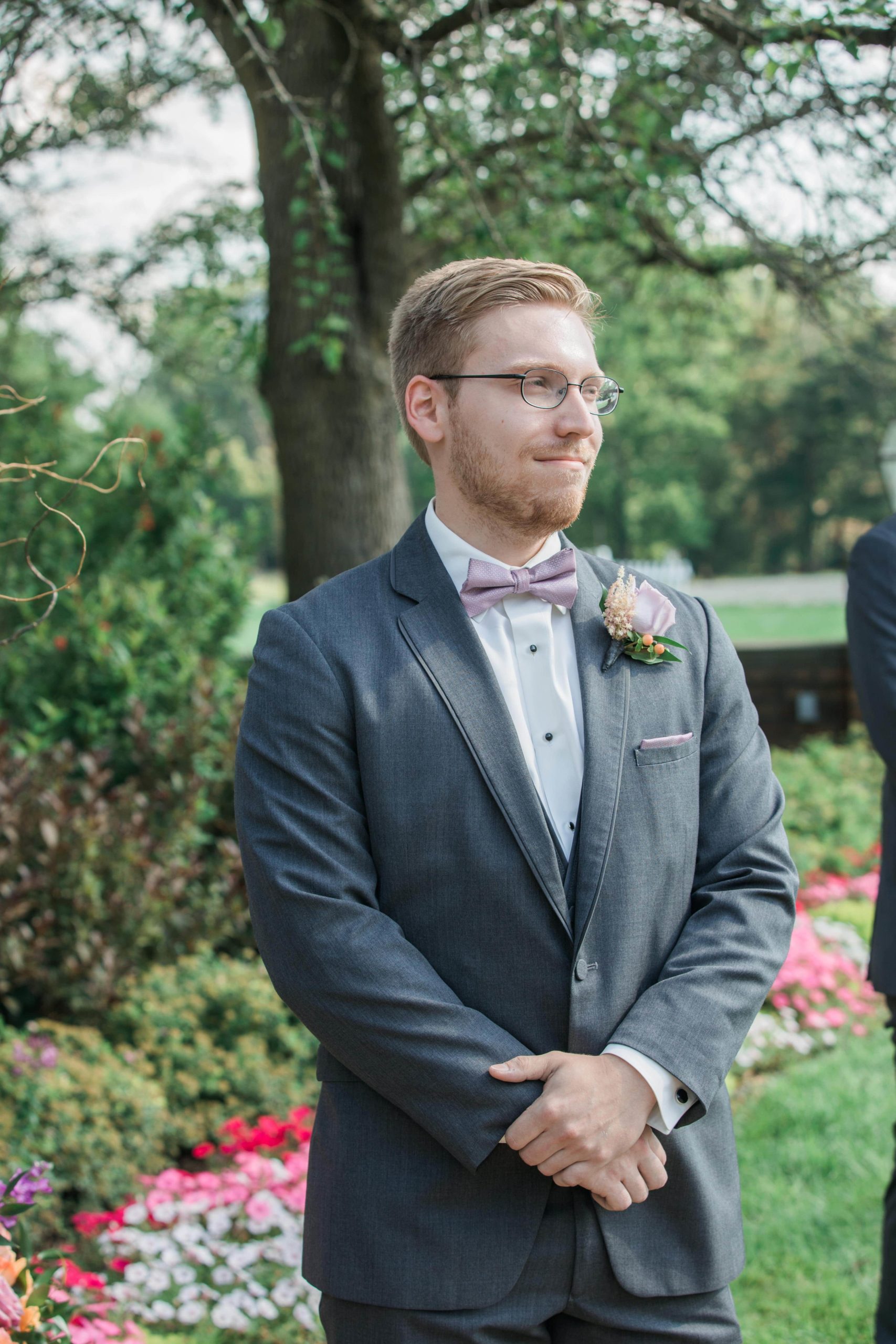 Maxson_McLoughlin meadow brook - Mike Staff Productions outdoor wedding ceremony groom