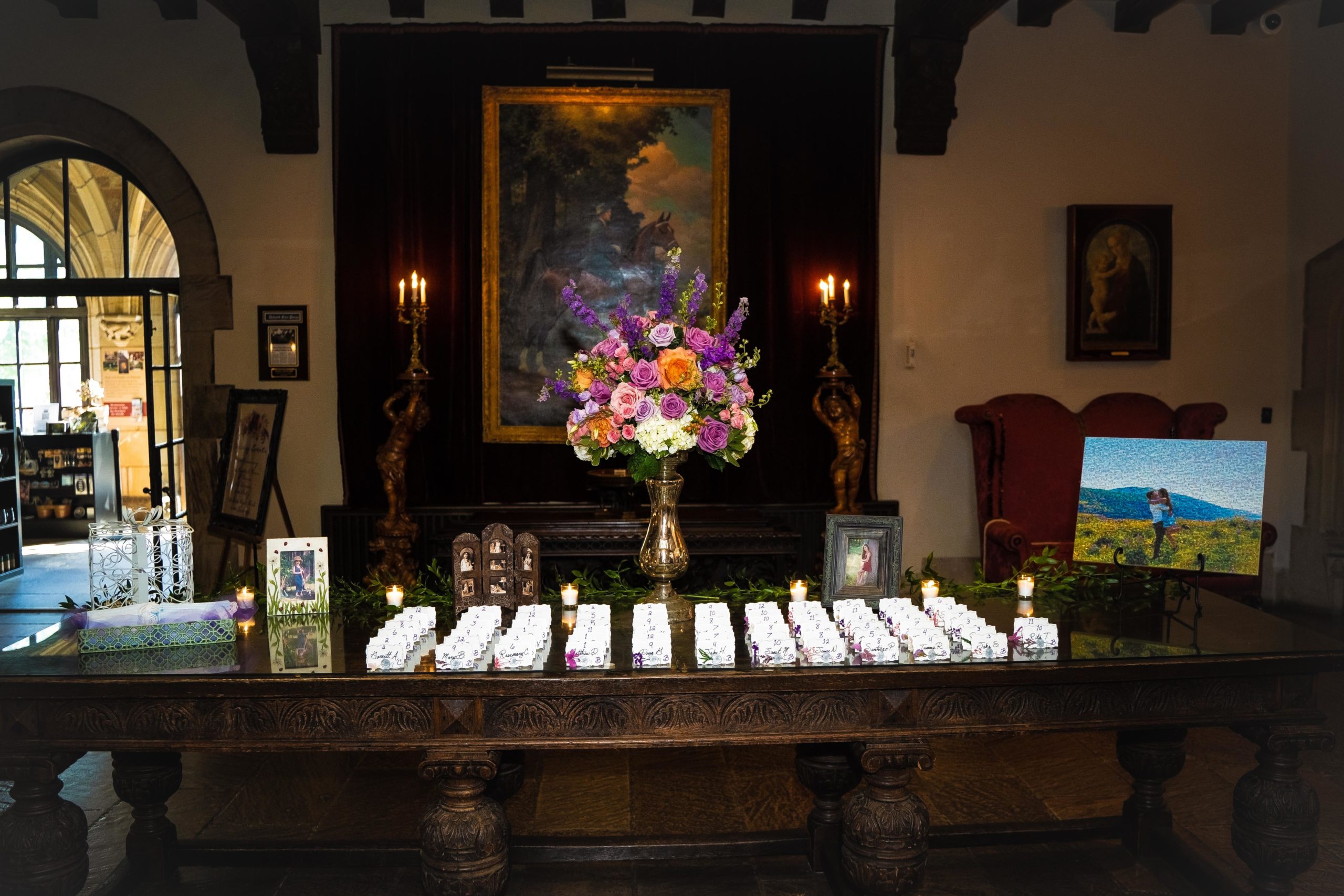 Maxson_McLoughlin meadow brook - Mike Staff Productions guest place cards at meadow brook