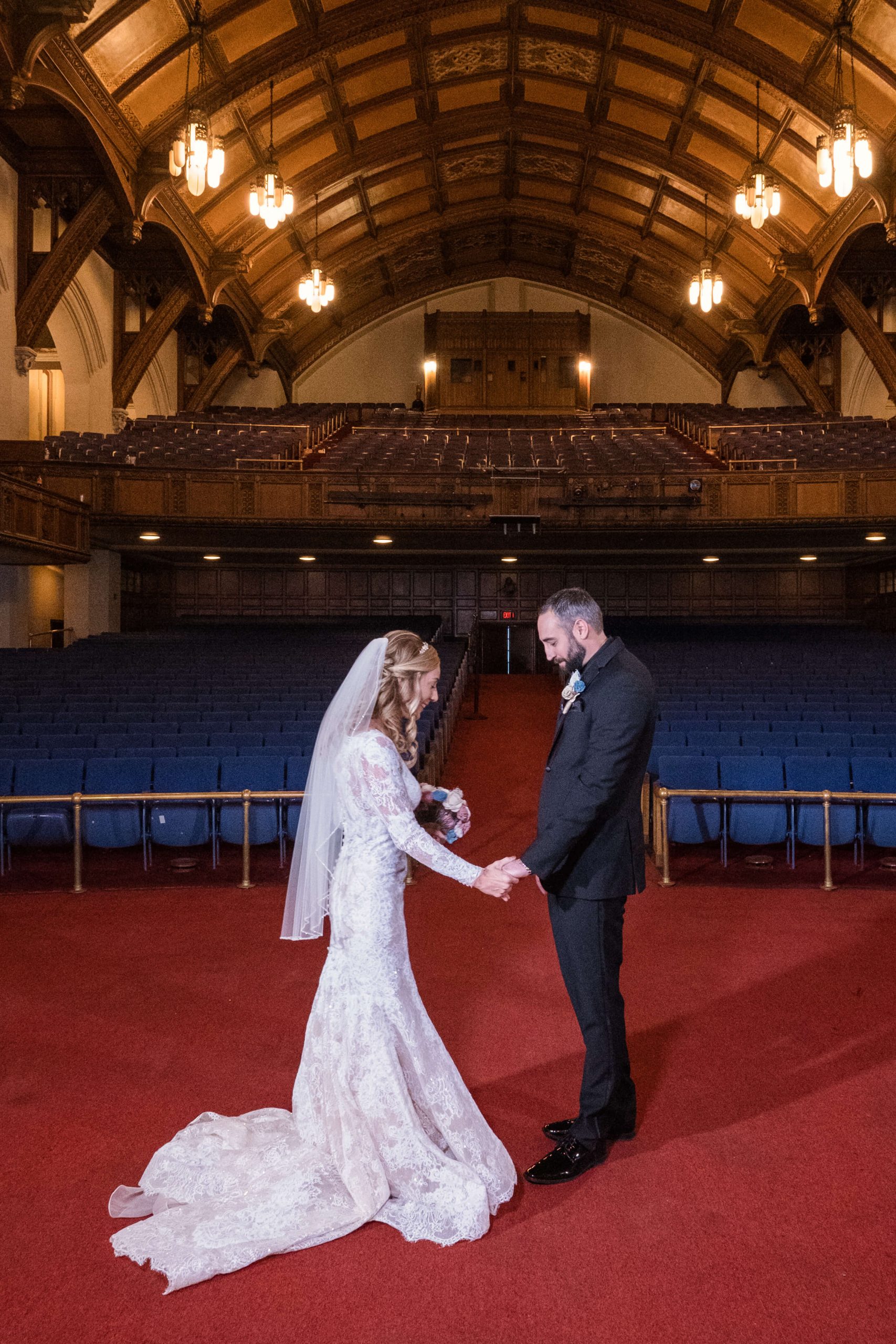 real detroit wedding kathryn steve - Mike Staff Productions first look wedding day