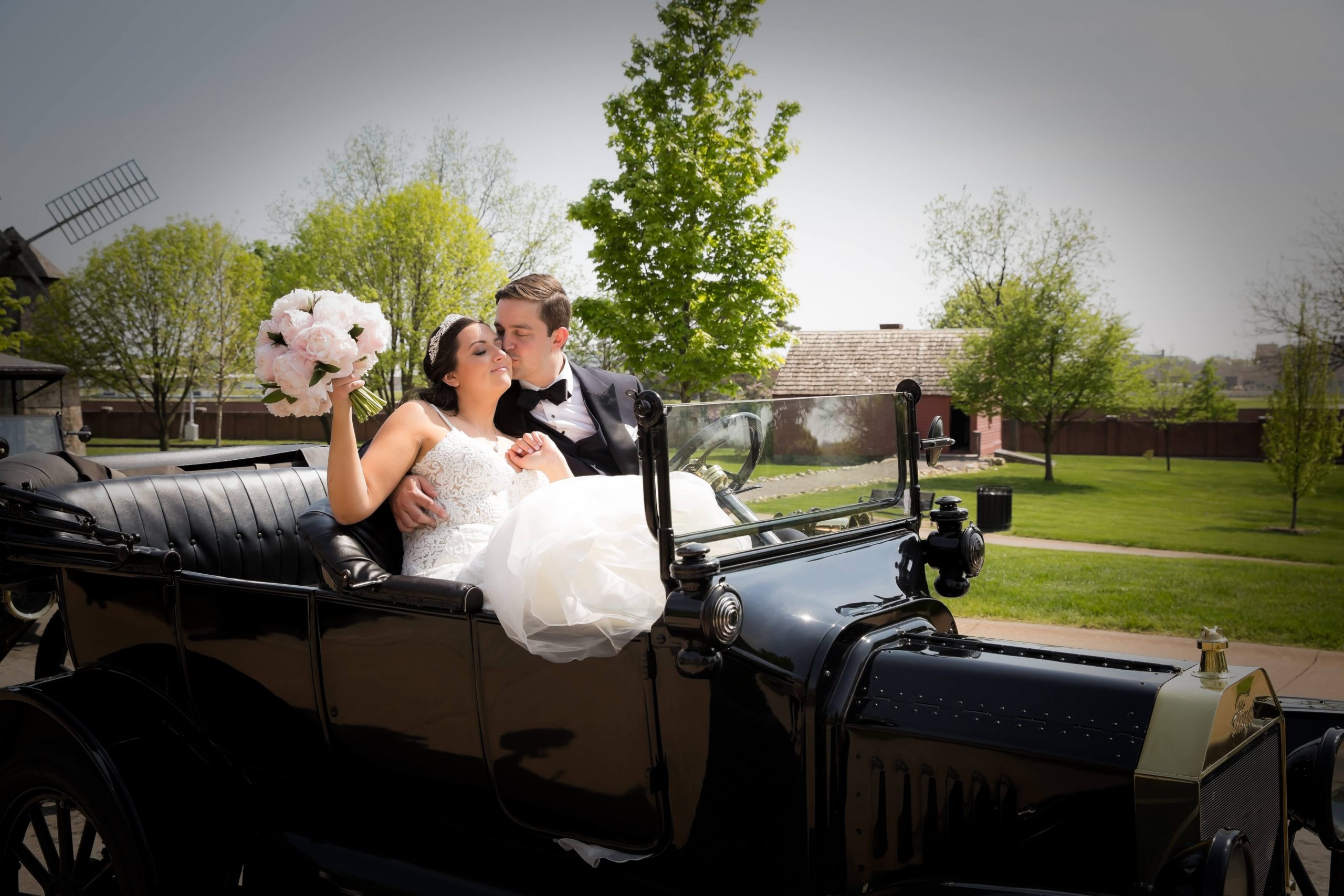 Real Detroit Wedding of Maggie & Lucas - Mike Staff Productions wedding photography model T