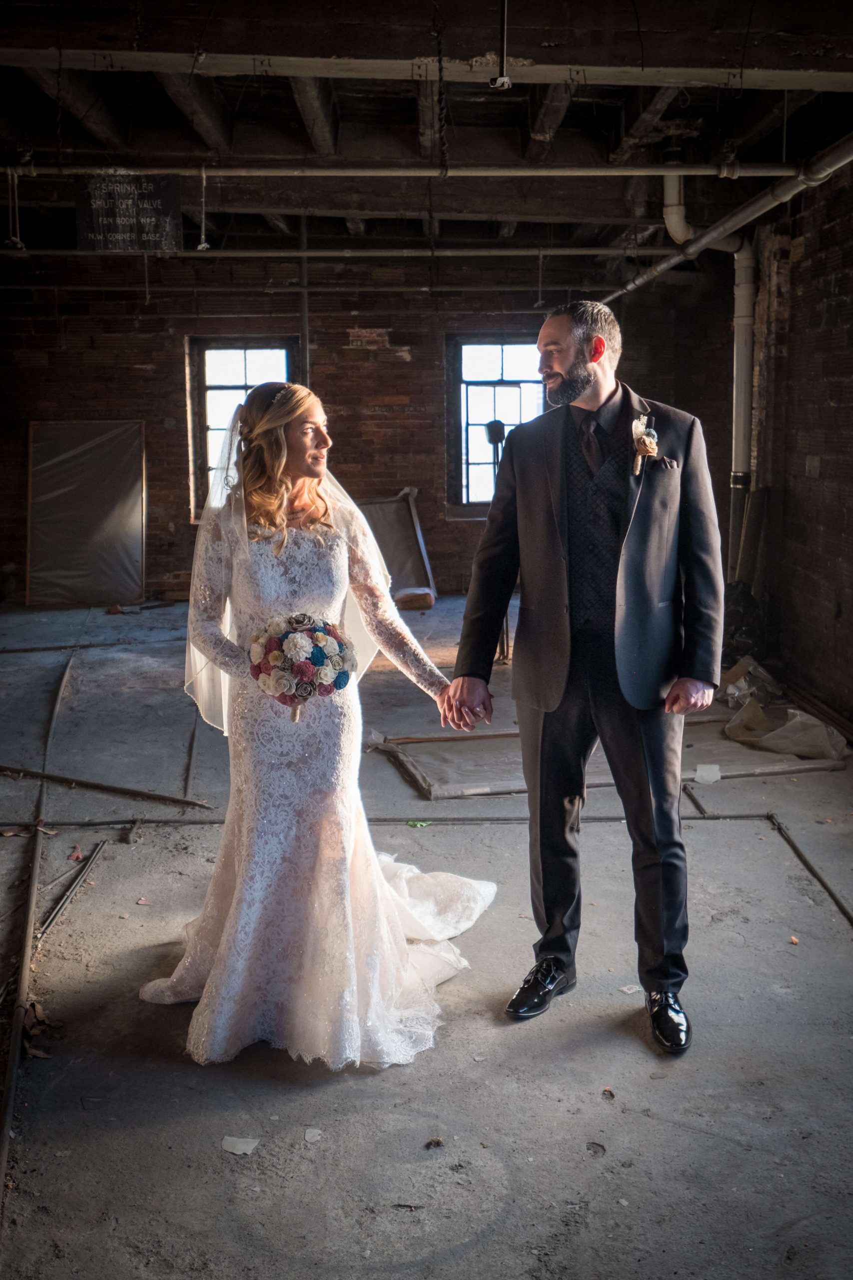 real detroit wedding kathryn steve - Mike Staff Productions husband and wife wedding photography