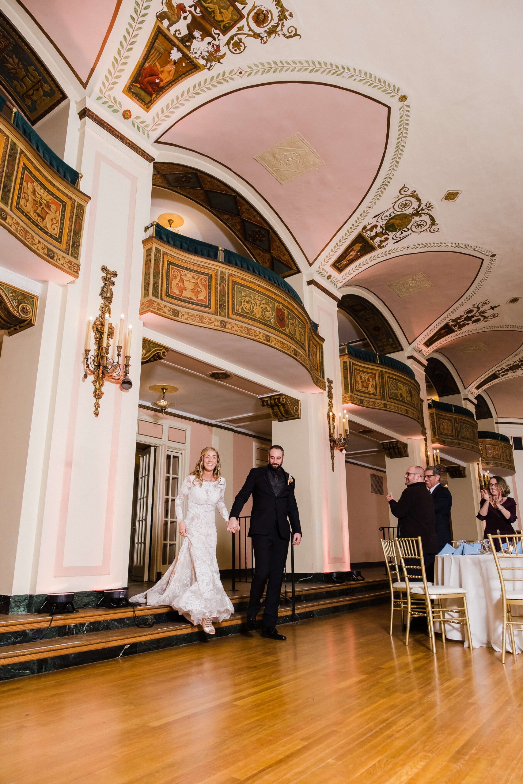 real detroit wedding kathryn steve - Mike Staff Productions grand entrance wedding reception