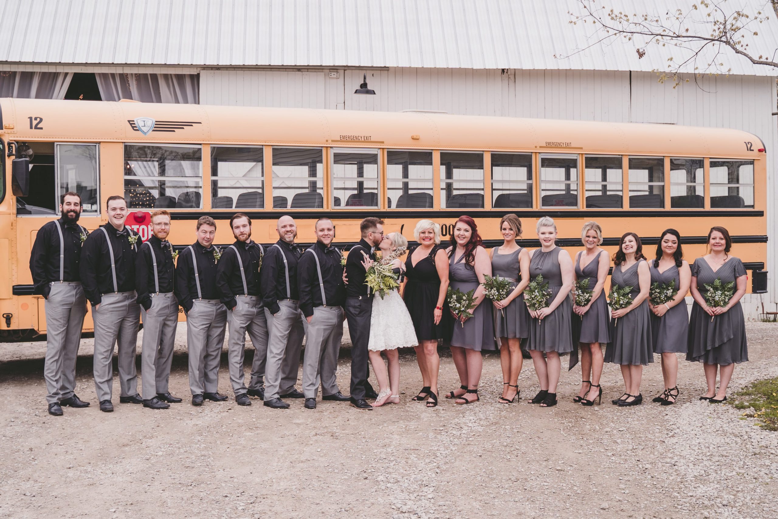 real detroit wedding jessi and tone - Mike Staff Productions bridal party wedding photo