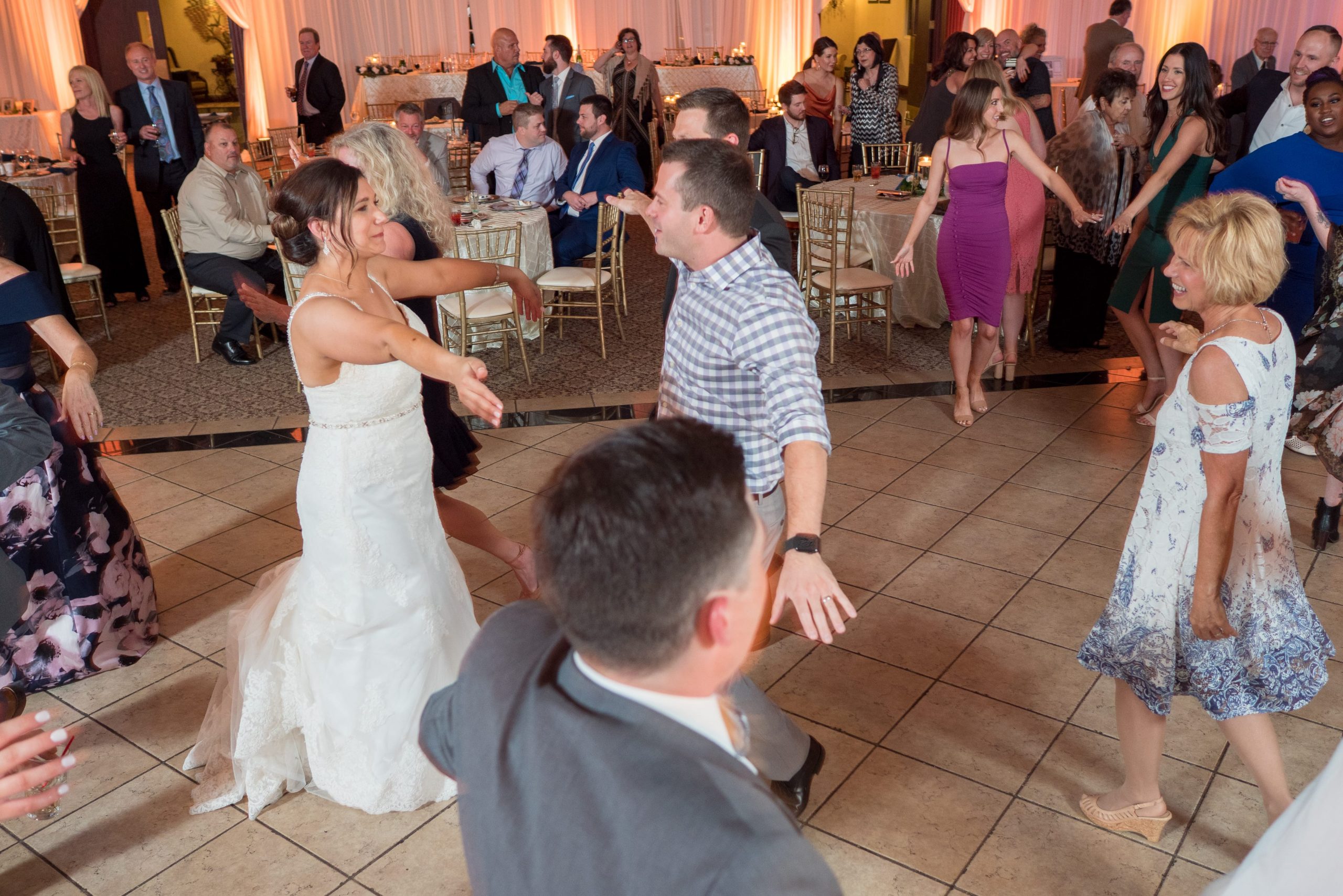 wedding reception Mike Staff Productions Couples - Mike Staff Productions' Love Story Goes Viral wedding dj packed dance floor