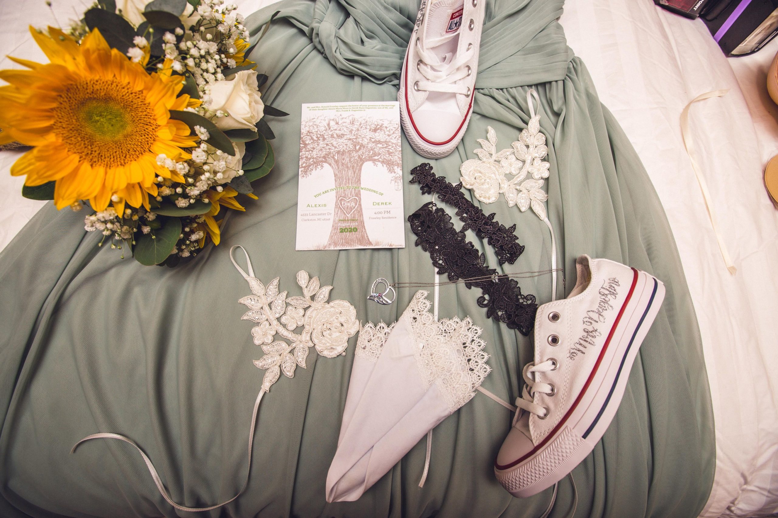 Alexis and Derek wedding details - Mike Staff Productions