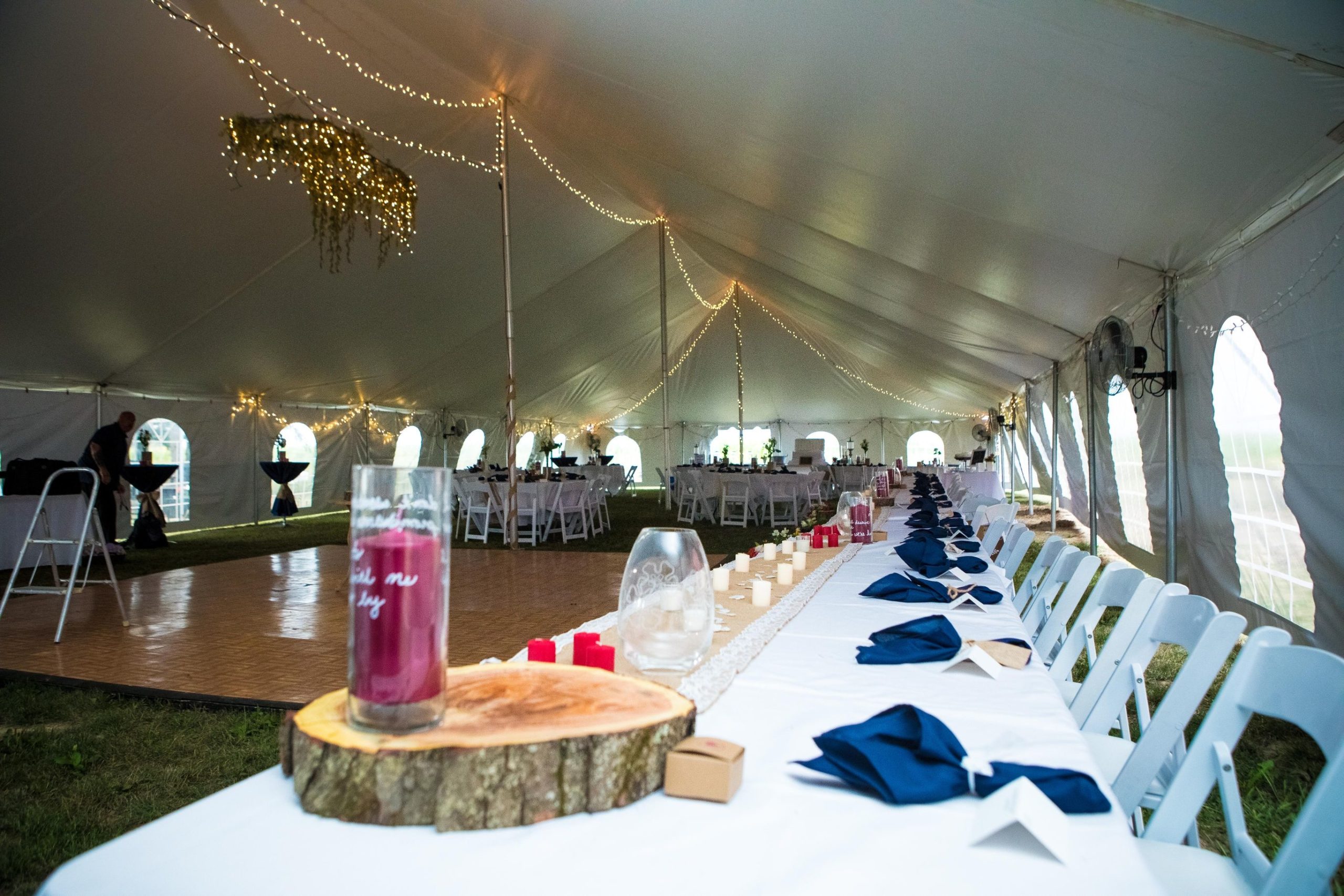 Backyard tent wedding - Mike Staff Productions