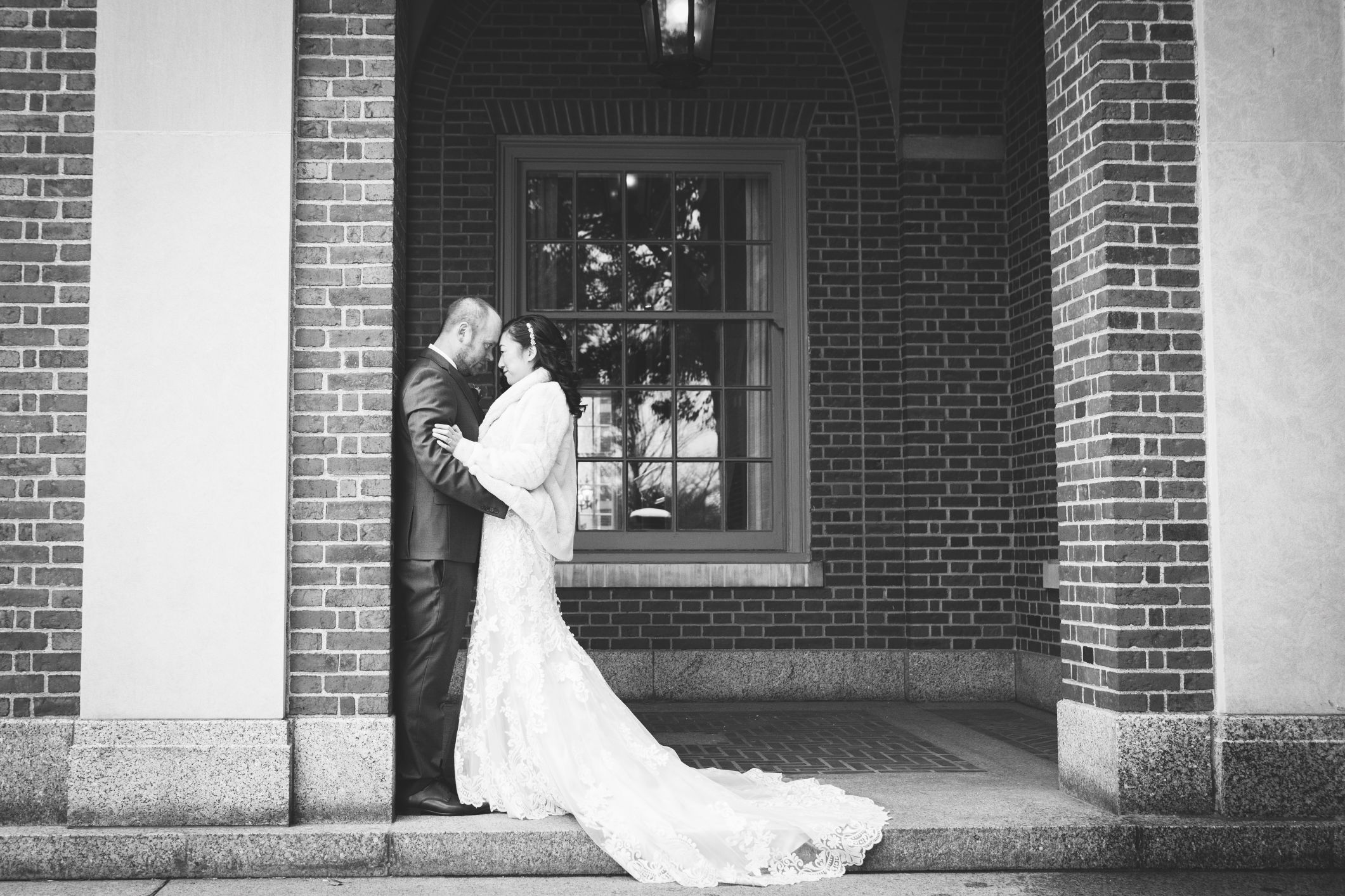 black and white romantic outside dearborn inn - Mike Staff Productions black and white romantic outside dearborn inn