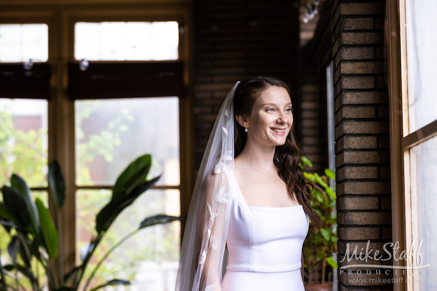 bride amanda whiskey factory - Mike Staff Productions Amanda and Michael's Detroit whiskey factory wedding