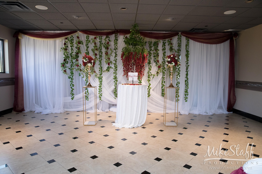 Ceremony alter at Laurel Manor - Mike Staff Productions Ceremony alter at Laurel Manor