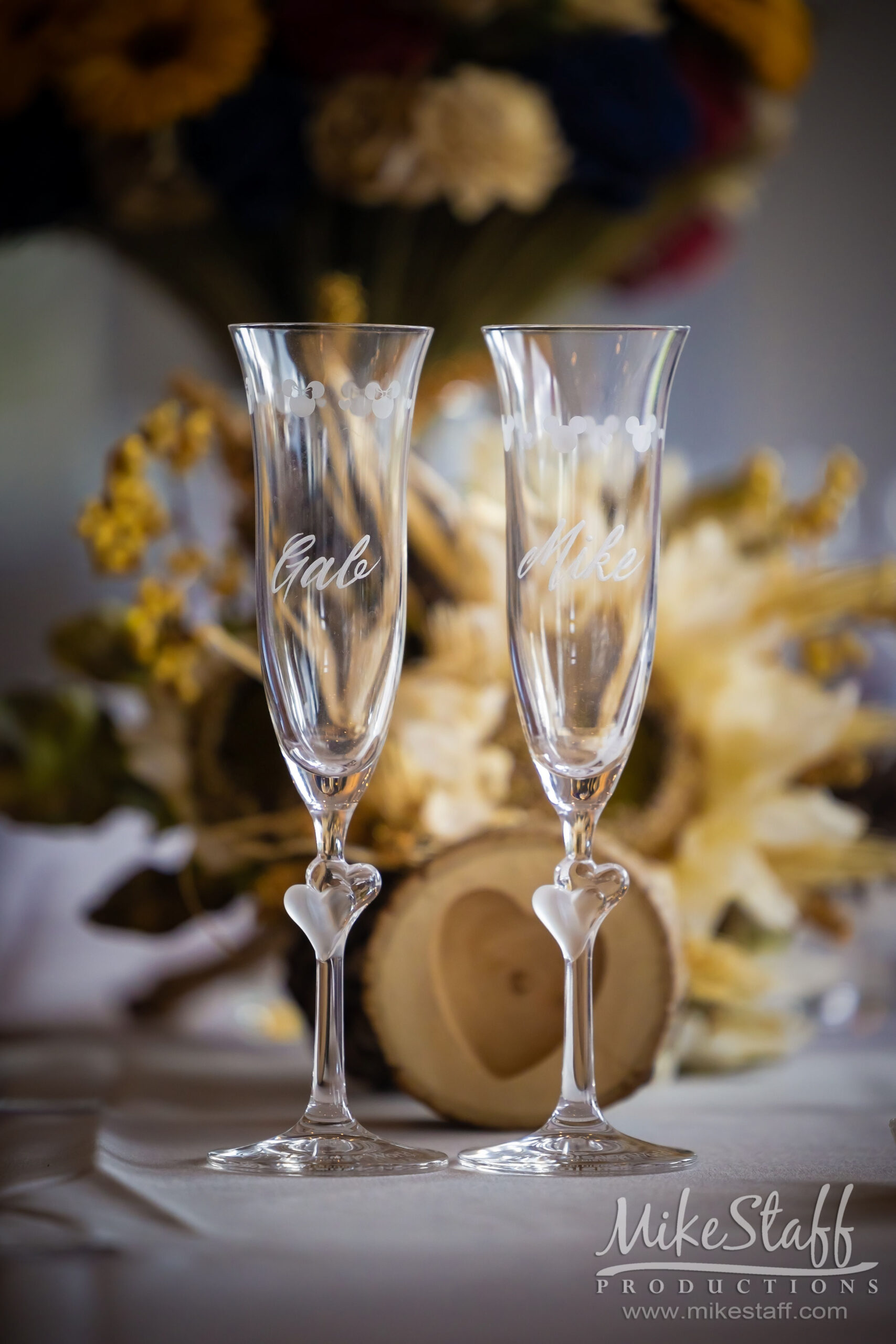 champagne glasses - Mike Staff Productions champagne glasses