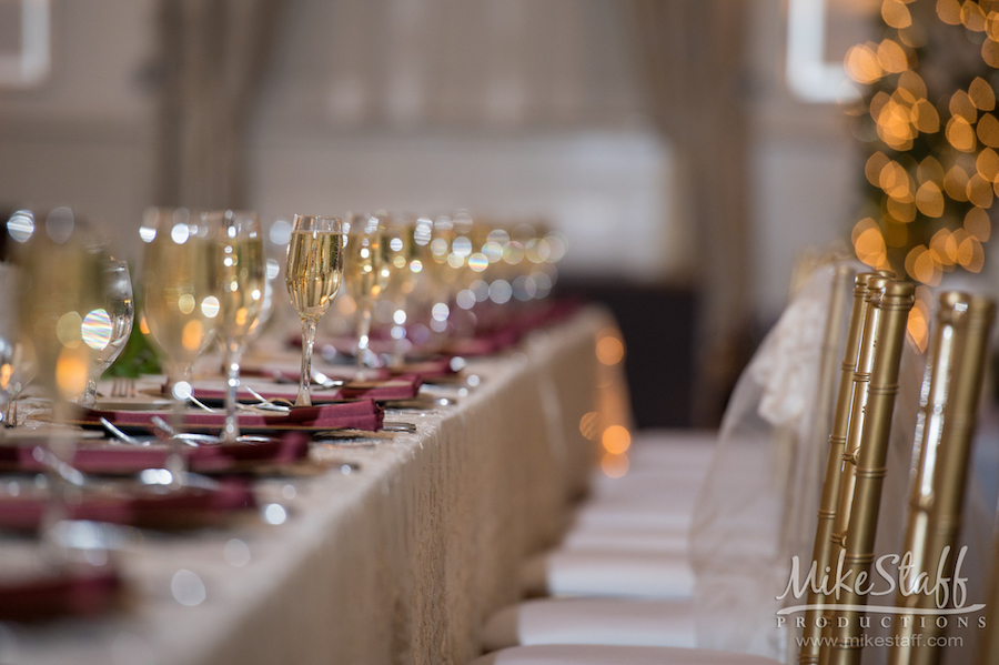 champagne toast at head table - Mike Staff Productions champagne toast at head table