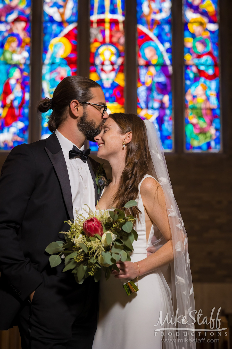 church wedding ceremony amanda and michael - Mike Staff Productions Amanda and Michael's Detroit whiskey factory wedding