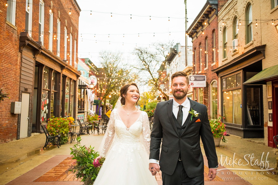 downtown holly bride and groom brooks wedding - Mike Staff Productions downtown holly bride and groom brooks wedding