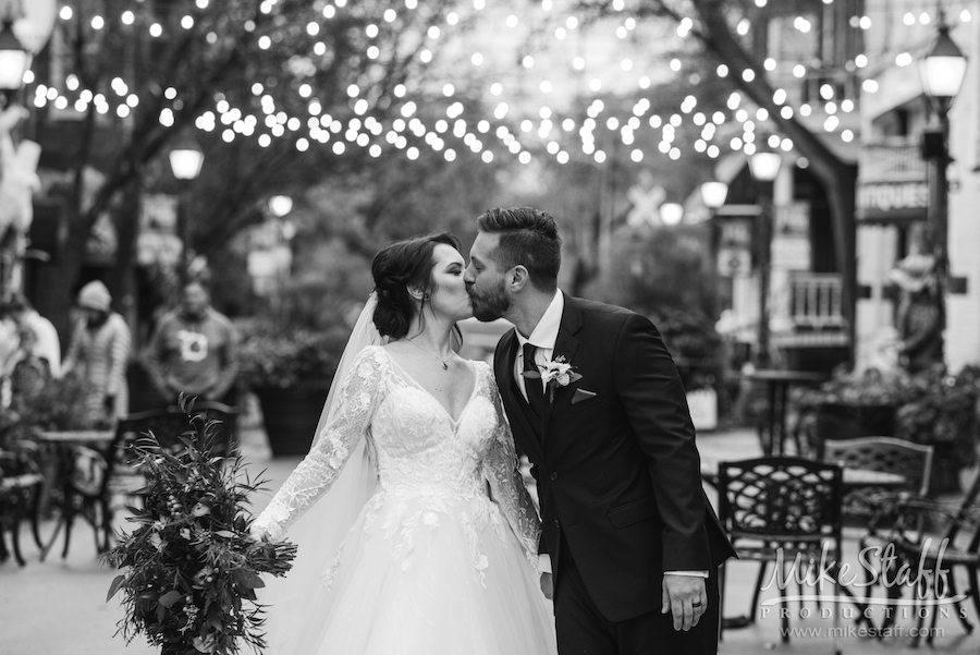 downtown holly brooks wedding black and white - Mike Staff Productions downtown holly brooks wedding black and white