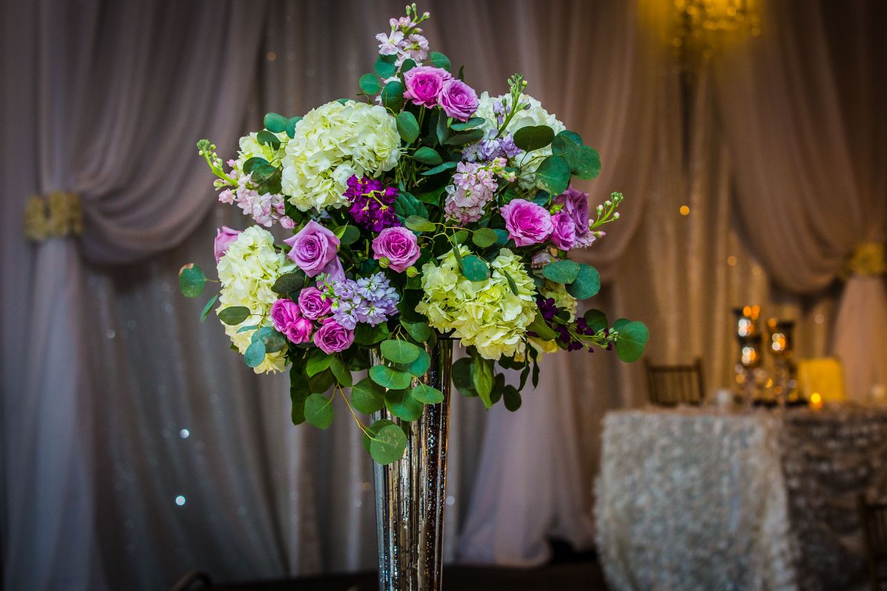 floral centerpiece details - Mike Staff Productions floral centerpiece details
