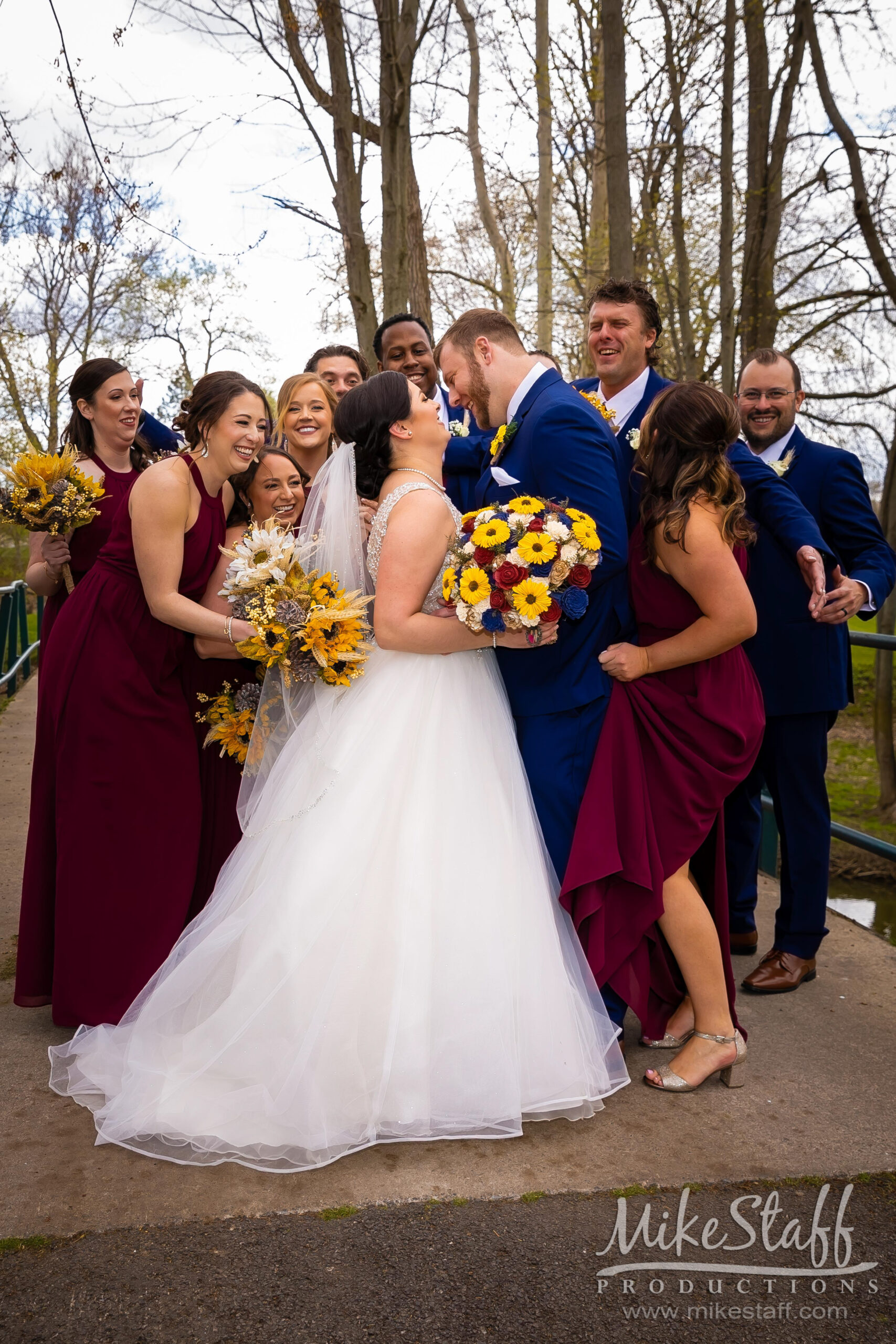 fun bridal party photo - Mike Staff Productions fun bridal party photo
