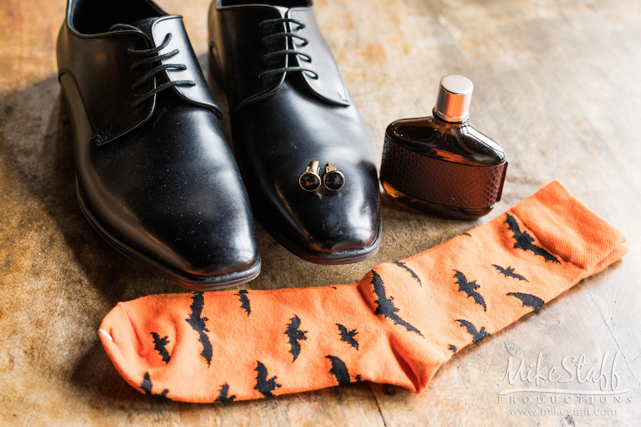 groom wedding details shoes socks - Mike Staff Productions groom wedding details shoes socks