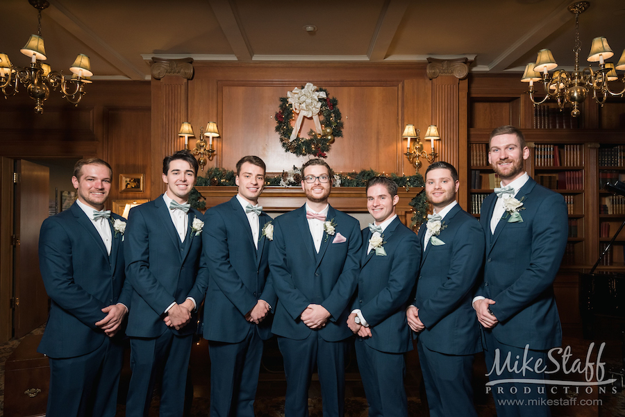 groomsmen in navy suits - Mike Staff Productions groomsmen in navy suits