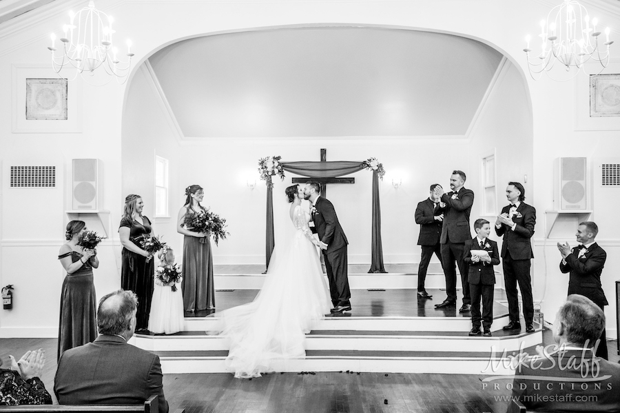 holly vault chapel brooks wedding black and white - Mike Staff Productions holly vault chapel brooks wedding black and white
