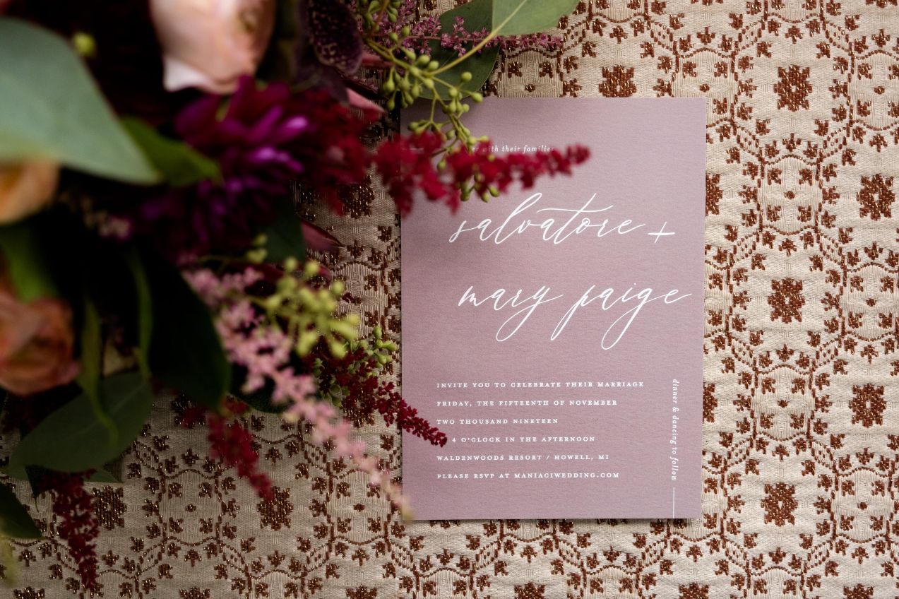 mary paige and sal invitation - Mike Staff Productions mary paige and sal invitation