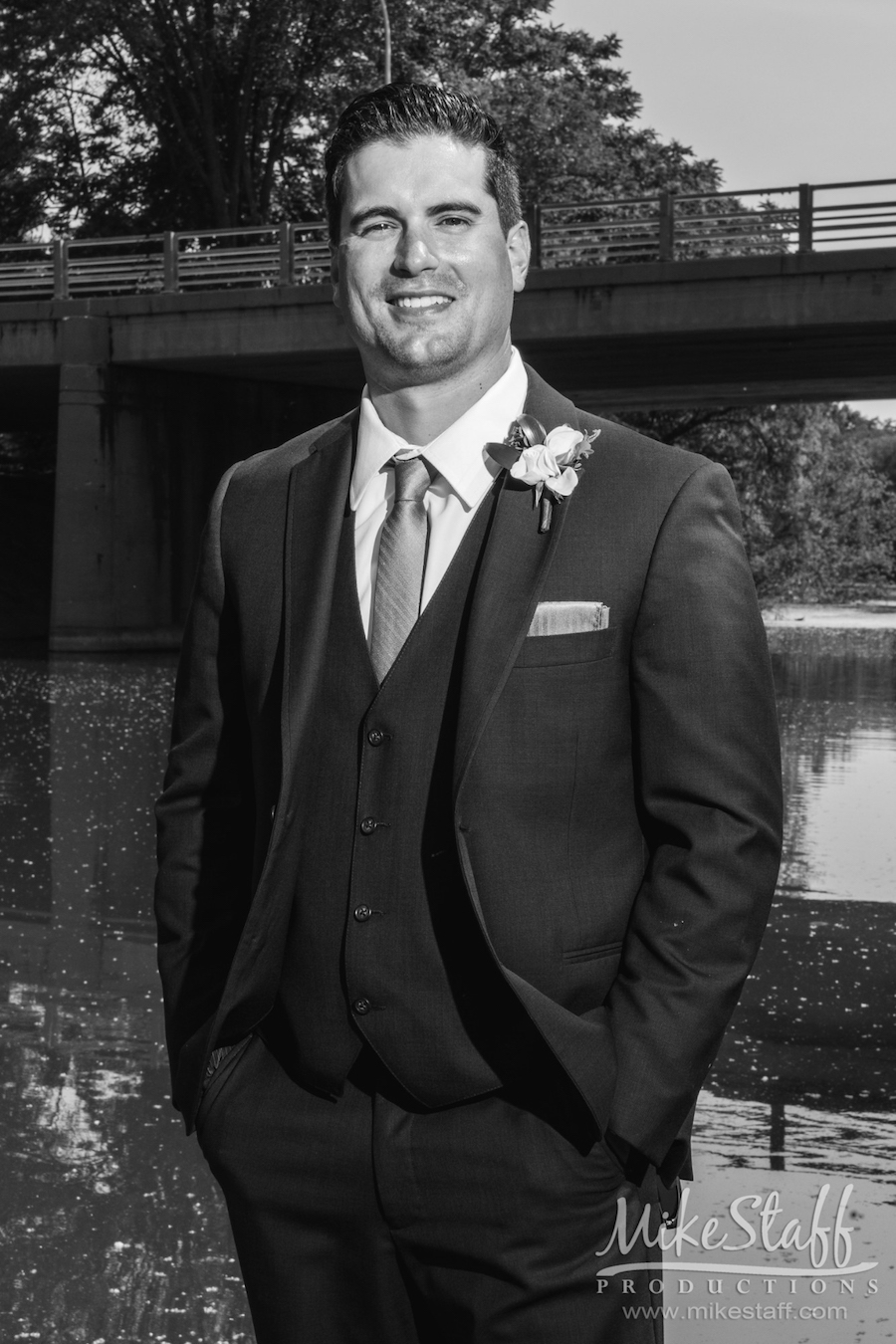 mikestaff-17 - Mike Staff Productions groom by river