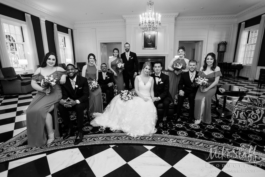 mikestaff-21 - Mike Staff Productions bridal party in the dearborn inn