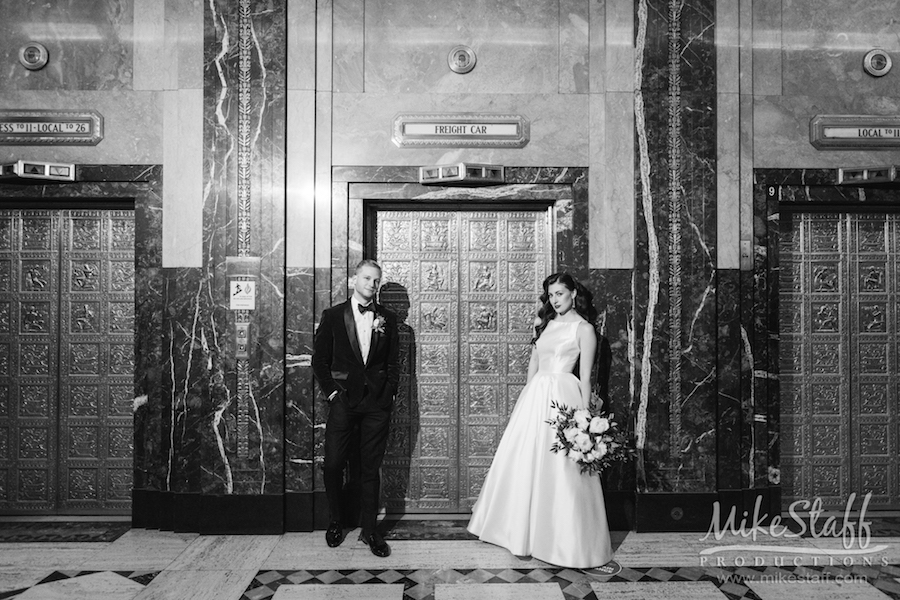 mikestaff-30 - Mike Staff Productions Fisher Building wedding photography black and white