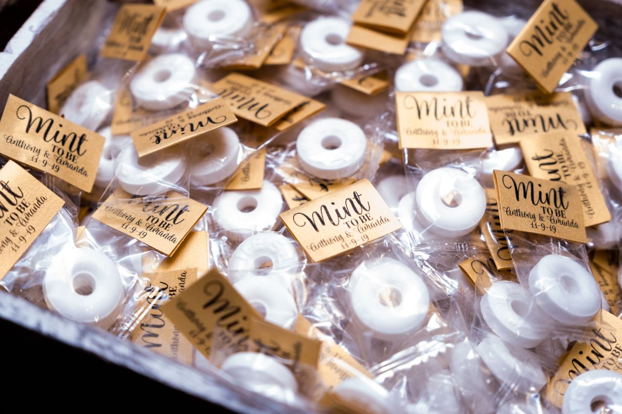 mints at wedding reception - Mike Staff Productions mints at wedding reception