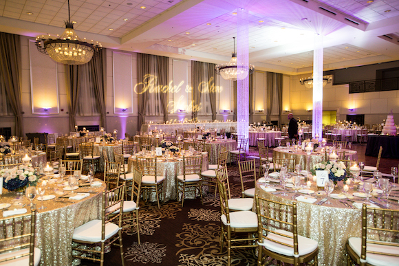 purple uplighting reception - Mike Staff Productions - Mike Staff Productions purple wedding uplighting reception