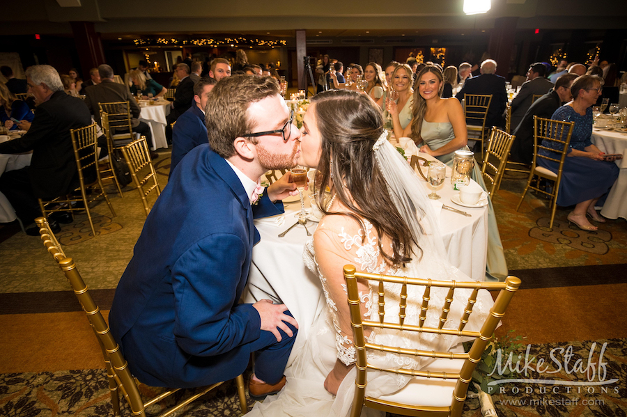 reception kiss - Mike Staff Productions reception kiss