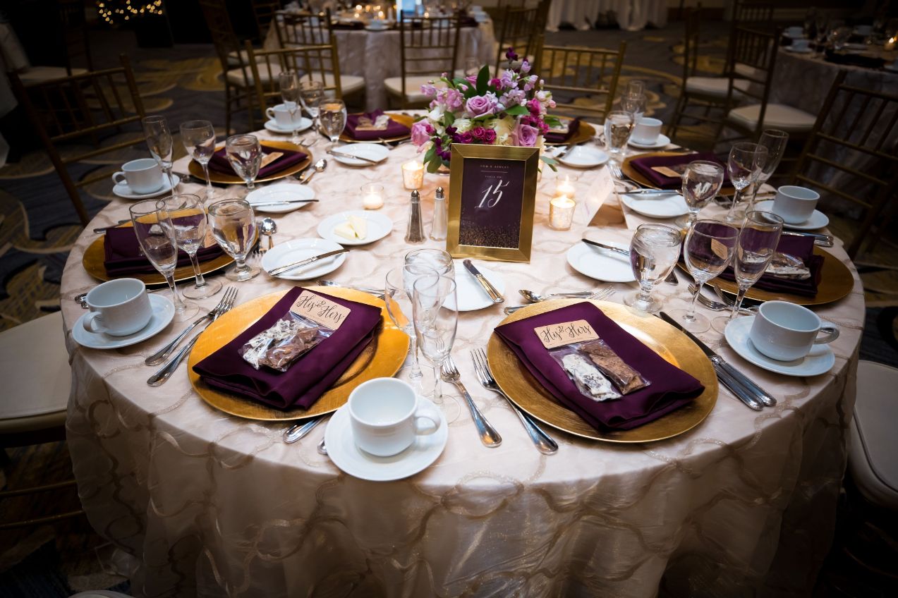 reception table detail - Mike Staff Productions reception table detail