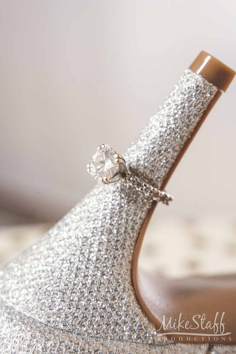 ring on wedding heel - Mike Staff Productions ring on wedding heel