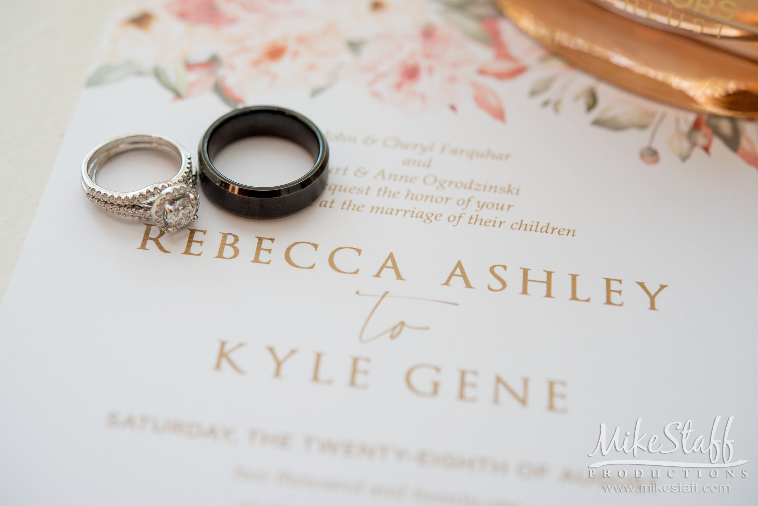 rings on invite - Mike Staff Productions rings on invite