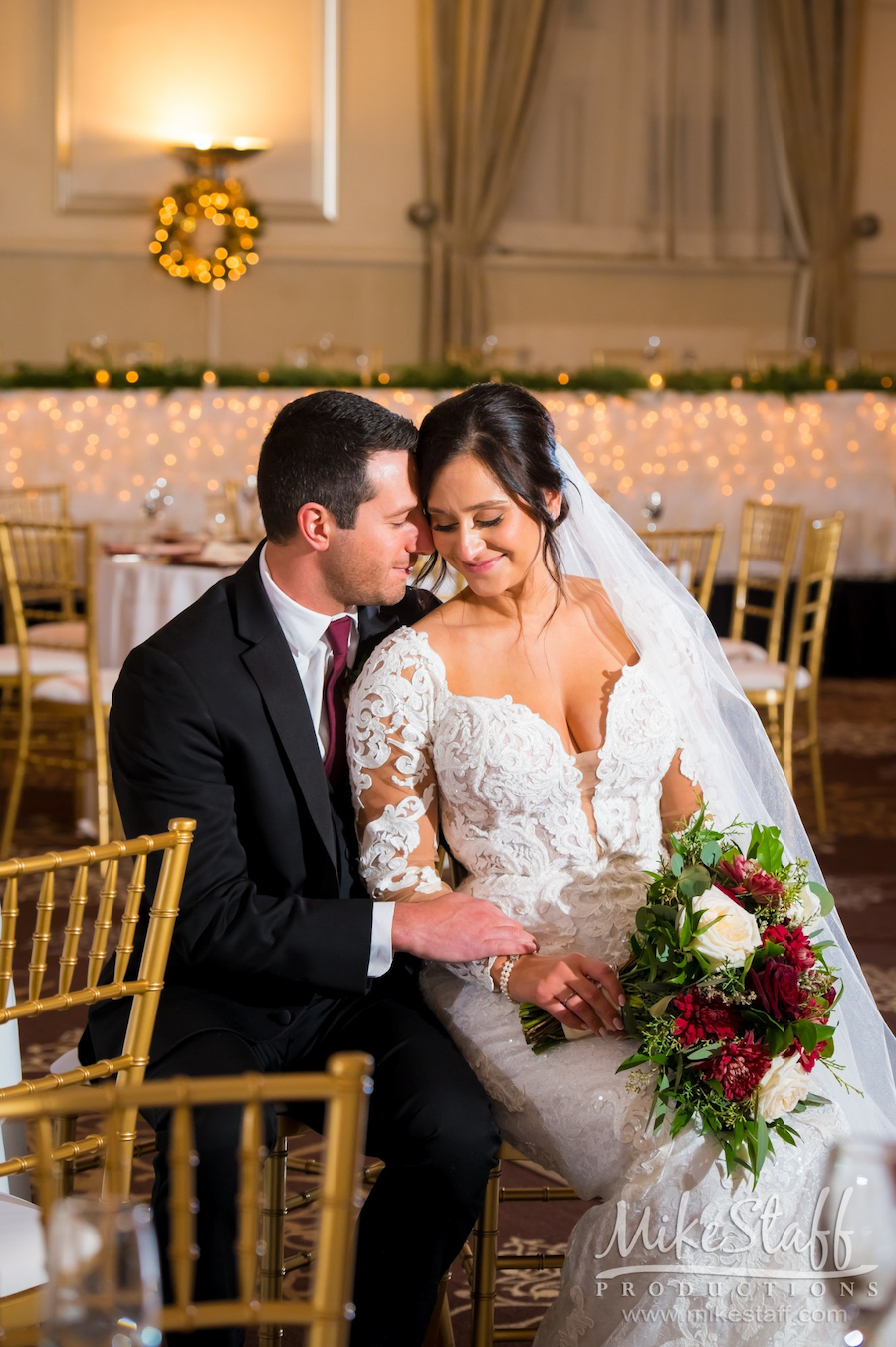 romantics wedding photo at inn at st johns ballroom - Mike Staff Productions romantics wedding photo at inn at st johns ballroom