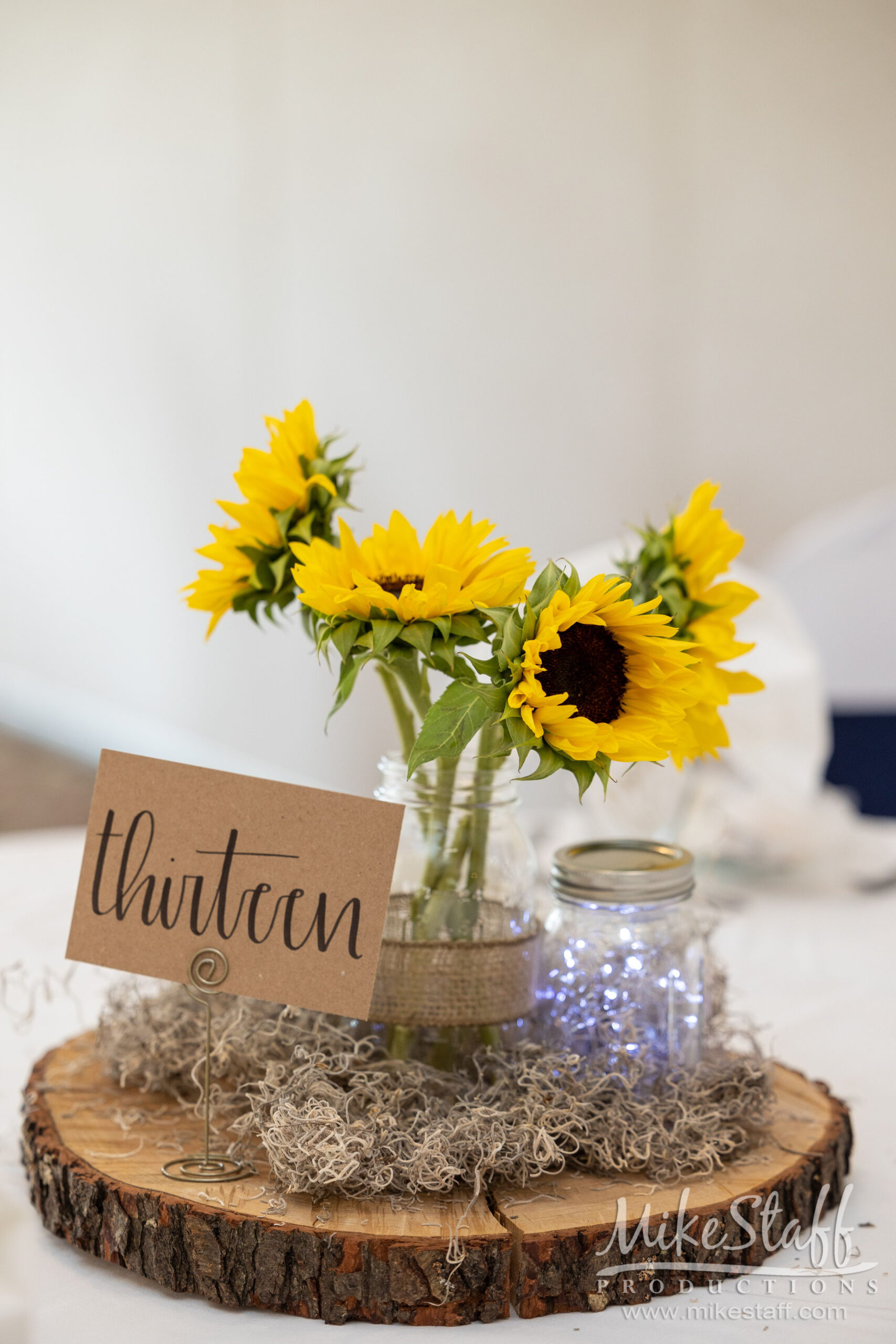 sunflower centerpiece - Mike Staff Productions sunflower centerpiece