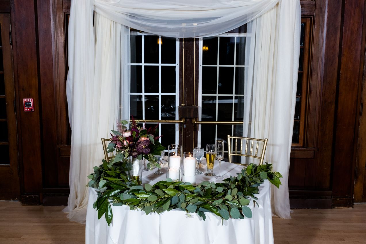 sweetheart table at waldenwoods - Mike Staff Productions sweetheart table at waldenwoods