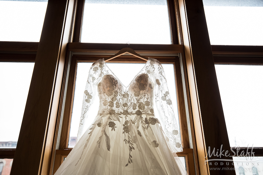 wedding dress window brooks wedding - Mike Staff Productions Miriah and Andrew's Wedding at The Holly Vault