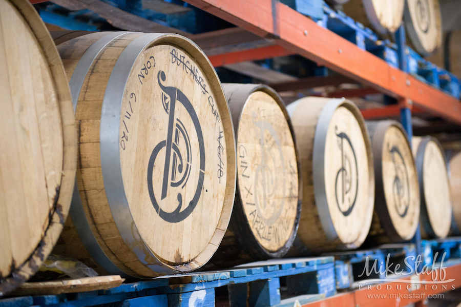 whiskey factory barrells - Mike Staff Productions Amanda and Michael's Detroit whiskey factory wedding