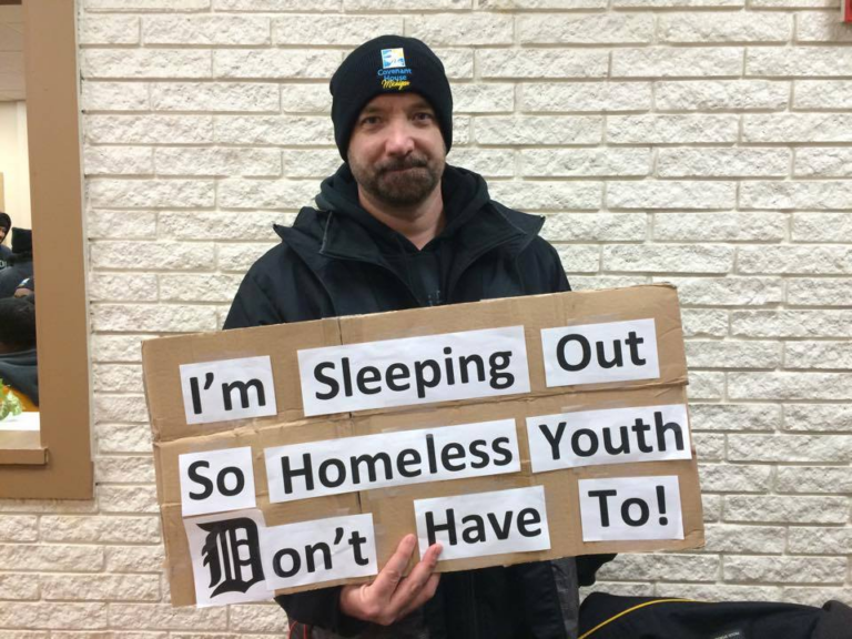 Mike Staff homeless sleepout in Detroit - Mike Staff Productions - Mike Staff Productions Mike Staff homeless sleepout in Detroit